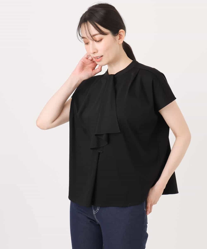 tシャツ ラッフルタイデザインカットソー/接触冷感/洗える/WEB限定サイズあり レディース ラッフルタイデザインカットソー/接触冷感/洗える/WEB限定サイズ