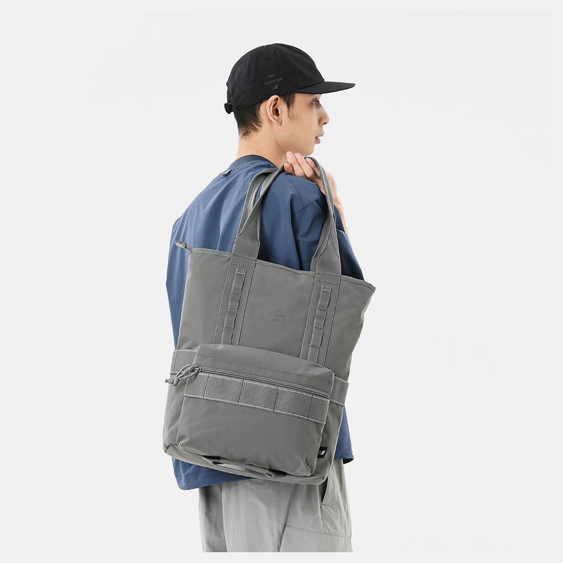 New Balance トートバッグ リュックグレー ナイロン ニューバランス New Balance New Balance 2way Tote Bag