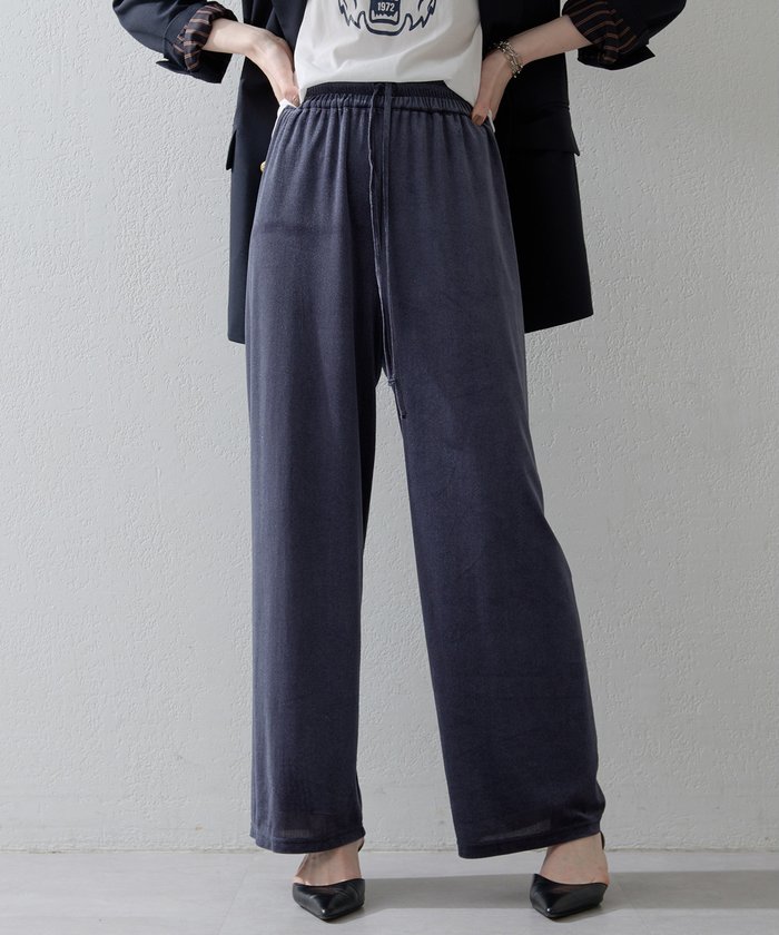 最終値下げ　新品 OHGA ベロアパンツ　M OHGA 今季大人気！ベロアパンツ