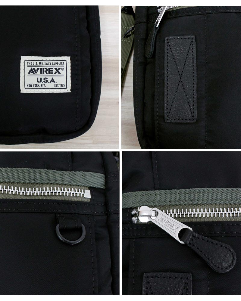 アヴィレックス AVIREX FLIGHT NYLON 'VERTICAL SHOULDER BAG