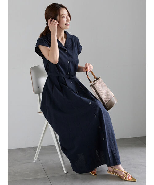 ワンピース GRAZIE MIESROHE｜RIBニットイージーワンピース | Rakuten Fashion(楽天