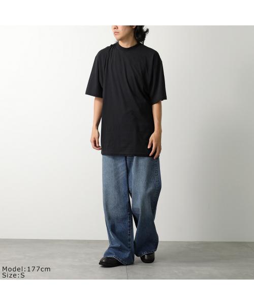 BALENCIAGA Tシャツ 739784 TOVF4 ロゴ刺繍 ダメージ加工 セール】バレンシアガ BALENCIAGA BALENCIAGA Tシャツ 739784