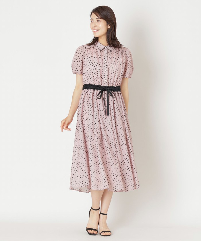 LANVIN ルシュトティテルノスリフミティトレス 【関税込】 L】ランダムドット ドレス(508174567) | トゥービーシック L