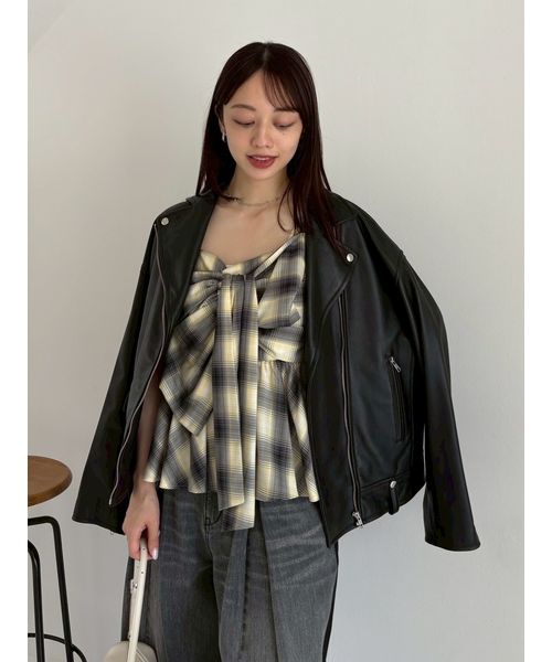 【美品】Fay フェイ ライダースジャケット レザージャケット ブラック レザーライダースジャケット(508369232) | フレイ アイディー