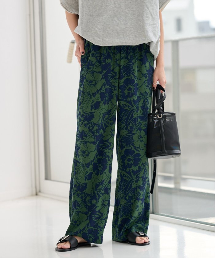25SS✨新品　JOURNAL STANDARD フラワープリントパンツ WEB限定追加予約4》コントラストフラワープリントパンツ