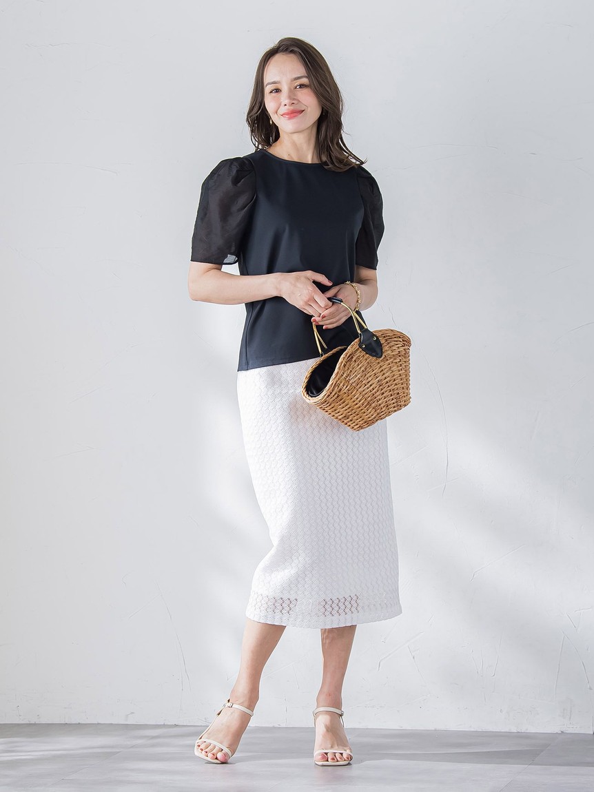 Viaggio Blu / ビアッジョブルー シアースリーブカットソー≪手洗い可能≫ セール 30%OFF】ビアッジョブルー Viaggio Blu シアースリーブ