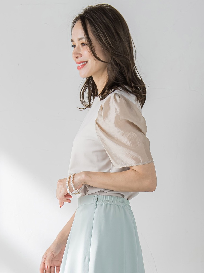 セール 30%OFF】ビアッジョブルー Viaggio Blu シアースリーブ