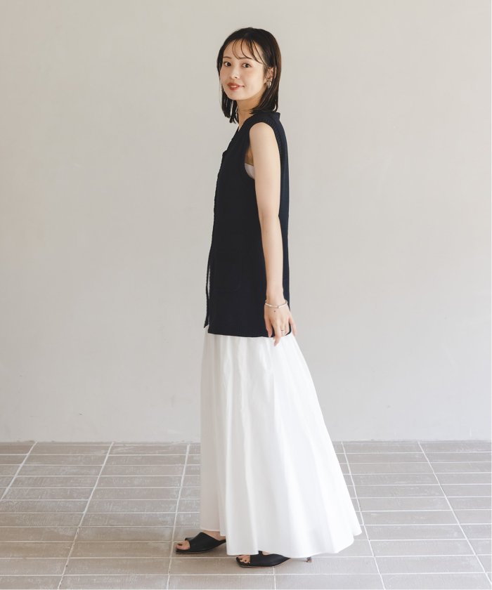 NOBLE×L'AUBE BLANC】フロントボタンニットベスト(508372236