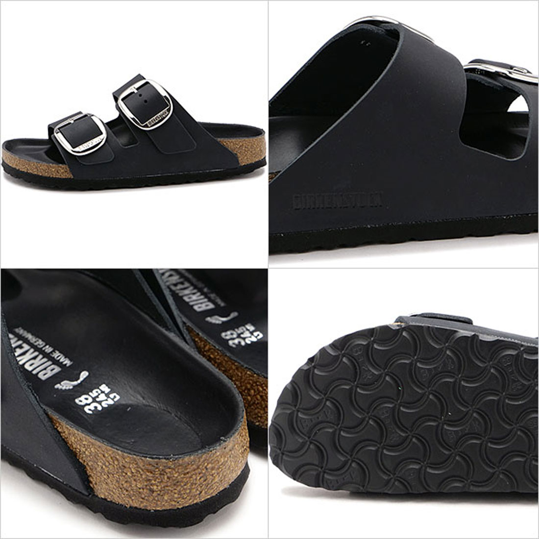 BIRKENSTOCK ブラック サボサンダル 38 テクラ TEKLA BIRKEN ビルケンシュトック コラボ 靴 サンダル