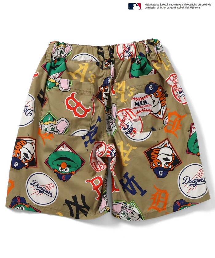 [ MLB ] BASIC BIG LOGO ショーツパンツ セール】〈MLB〉ロゴ パイピングショートパンツ（その他パンツ