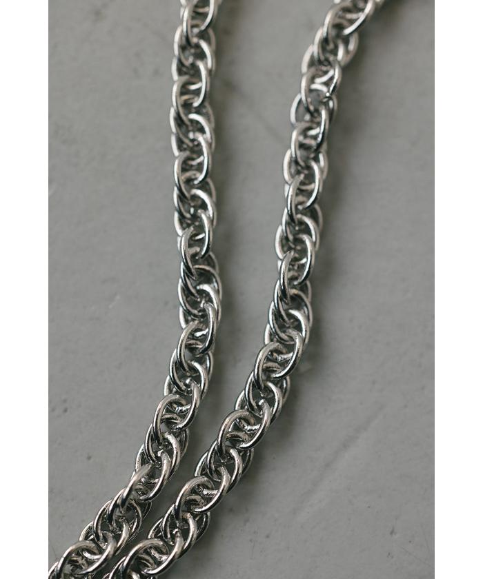 Silver Twist Design ネックレスチェーン セール】NOAH TWISTED SILVER CHAIN NECKLACE | NOAH ツイスト