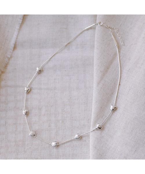 HARPO ネックレス heart Necklace 26inch ハート Dido 26 Letters L Heart Shape Pendant Necklace Rhinestone