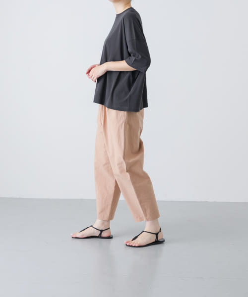 かぐれ　今季　新品　ハイツイストコットン半袖Tシャツ　ブラック　トップス ニューエラ 半袖Tシャツ コットン ジャカードパイルボックスロゴ