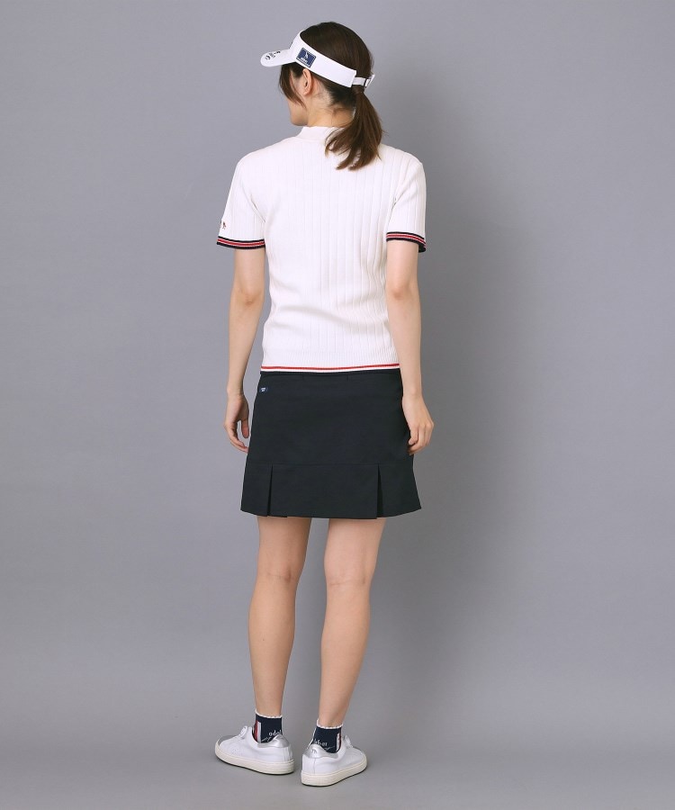 adabat / アダバット 【ADABAT NAVY】フロントロゴワイドリブモックニット ADABAT NAVY】フロントロゴワイドリブモックニット（ニット