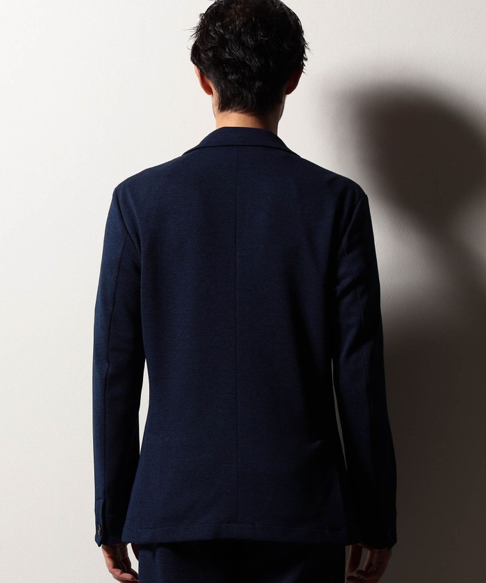 （美品）NICOLE　RIELABO テーラードジャケット　L～XL RIELABO】Wフェイスカノコジャカードジャケット(508266381