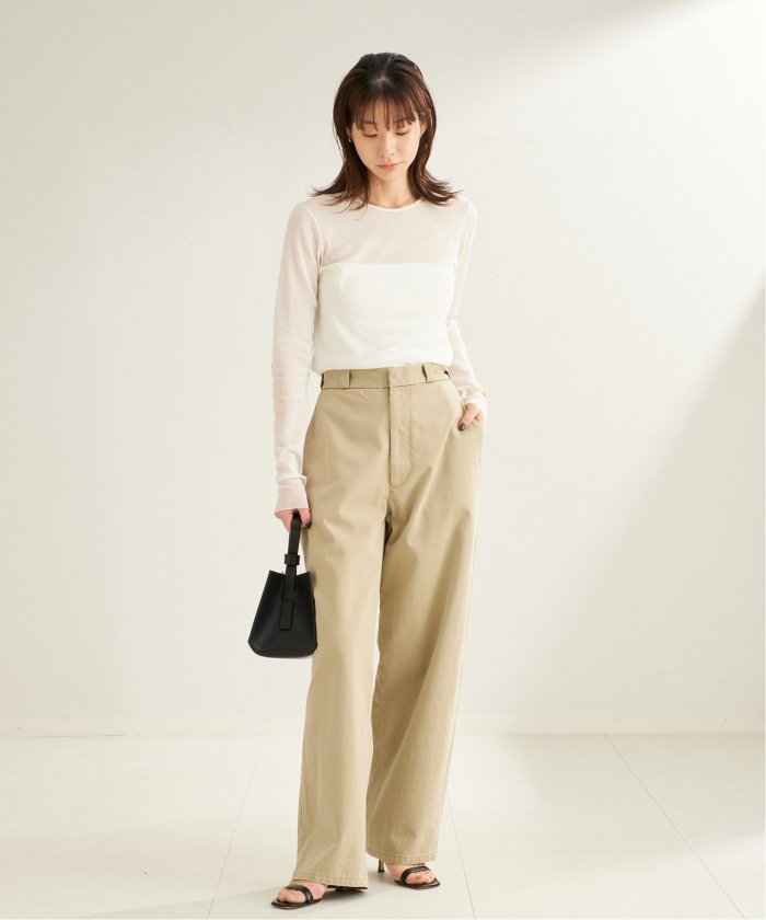 【新品タグ付き】Plage プラージュMesh Sheer シアー ロンT　春夏 追加予約》Mesh Sheer ロンT 4(508380206) | プラージュ(Plage