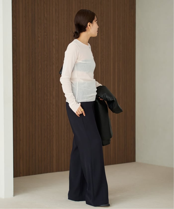 【新品タグ付き】Plage プラージュMesh Sheer シアー ロンT　春夏 plage（プラージュ）の「Mesh Sheer ロンT（Tシャツ/カットソー