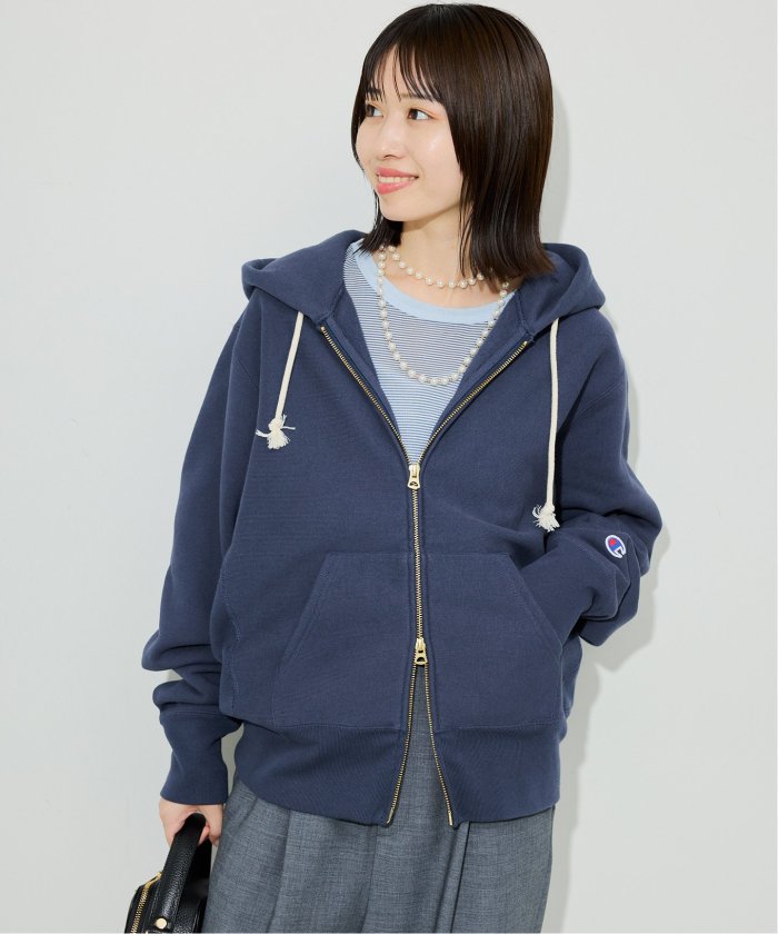 【美品】SLOBE IENA チャンピオンSLOBE別注 ダブルジップ パーカー 追加予約》Champion/チャンピオン SLOBE別注 ダブルジップ