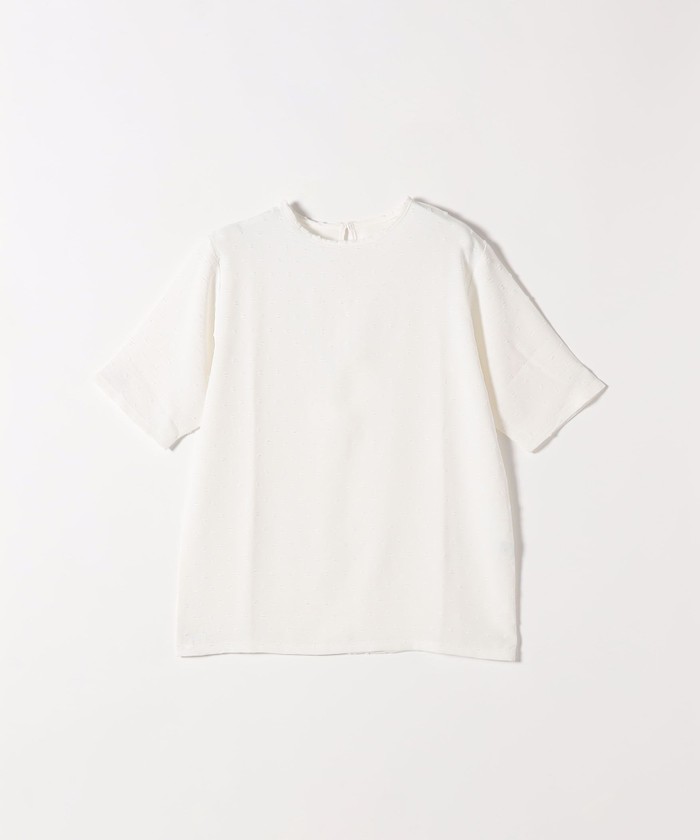 tシャツ SHIPS any:「洗濯機可能」カットドビー ジャージー クルーネック TEE レディース SHIPS any:〈洗濯機可能〉カットドビー ジャージー クルーネック