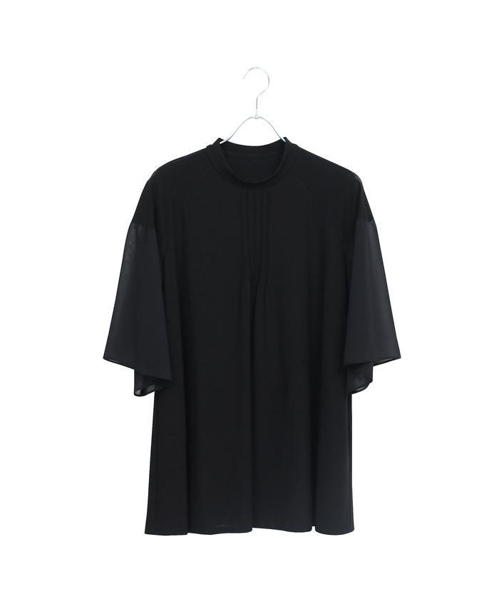 M～4L】ウォッシャブル接触冷感配色Tシャツ(508381190