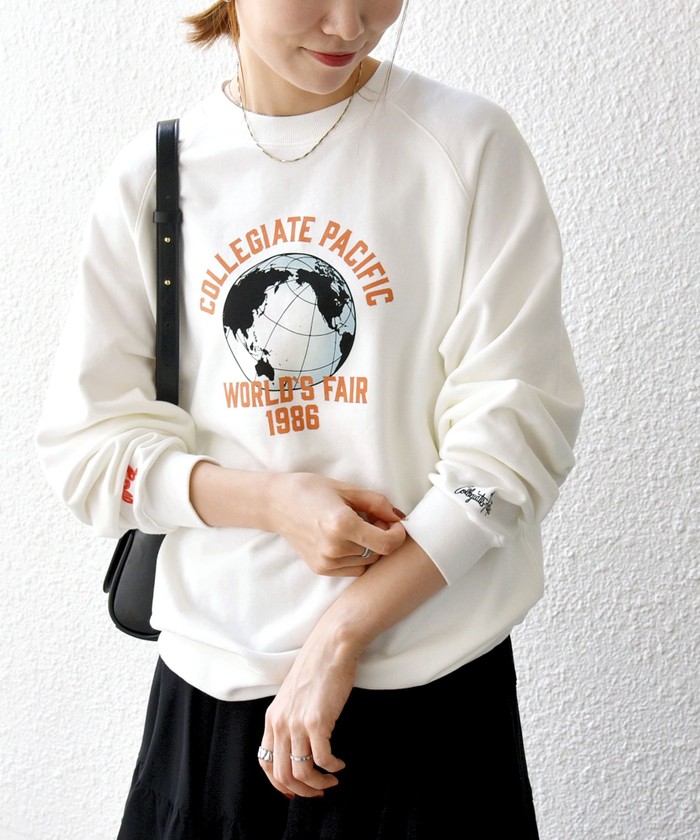 予約》【SHIPS any別注】Collegiate Pacific: ロゴ プリント