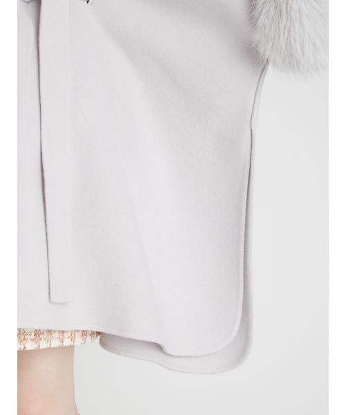 CELFORD ライトグレー ファーポンチョ CELFORD｜ファーポンチョコート | Rakuten Fashion(楽天