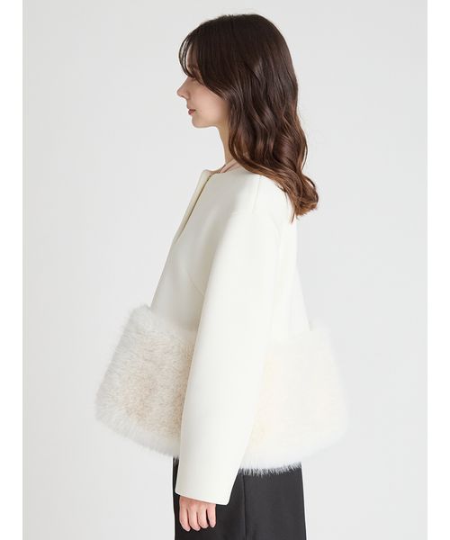 【値下げ不可】CELFORD セルフォード 裾ファーブルゾン OWHT 38 セルフォード 裾ファー ブルゾン 38