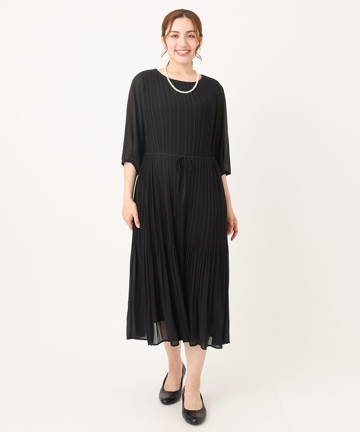 日本未入荷★CHICLINE★オートルパールキュービックワンピース セール】 パールストラップキャミワンピ≪洗濯機で洗える
