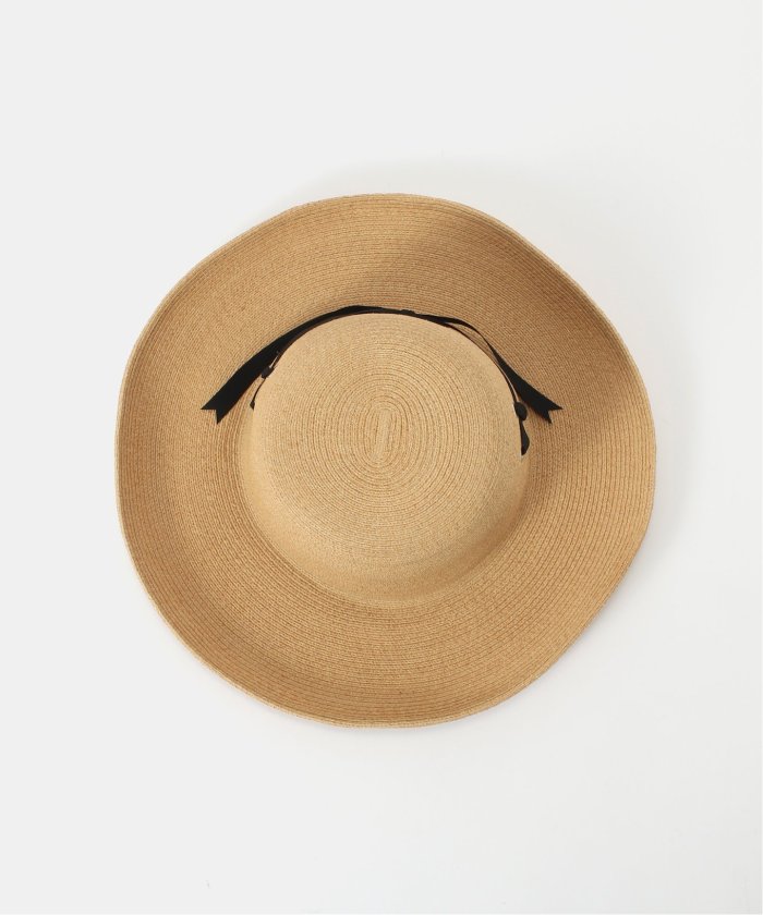 ラメゾンドリリス　麦わら帽子　イエナ La Maison de Lyllis/メゾンドリリス】HINOKI frill brim hat