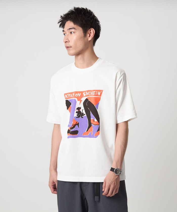 TAKURO TAKAGI プリント クルーネック Tシャツ(508340591