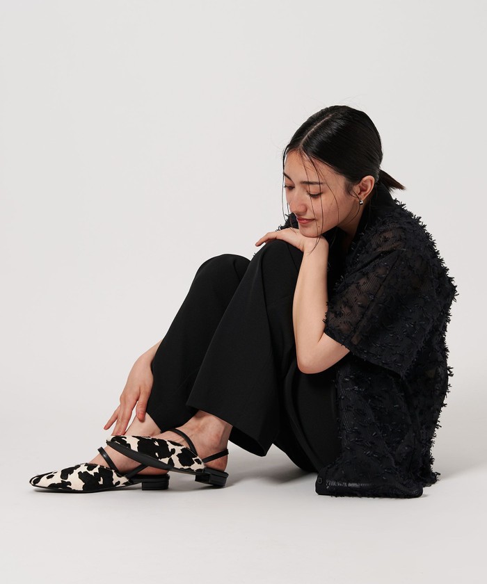 BEAUTY&YOUTH UNITED フラットシューズ BEAUTY&YOUTH UNITED ARROWS｜Vカットステッチ フラットシューズ
