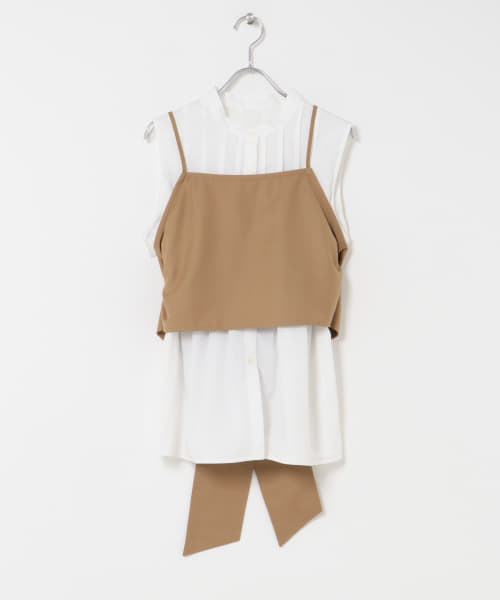 ビスチェSETピンタックシャツ KBF｜ビスチェSETピンタックシャツ | Rakuten Fashion(楽天