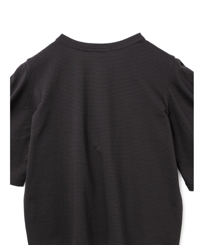 mizuiro ind ボーダードレープスリーブTシャツ(508384804