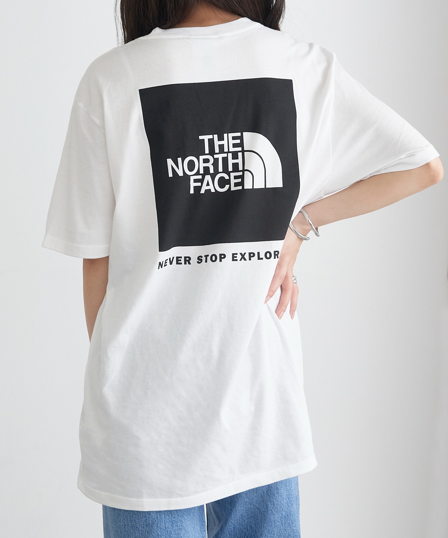 ザノースフェイスバーティカルロゴバックプリントTシャツ THE NORTH FACE ノースフェイス バーチカル ロゴ Tシャツ
