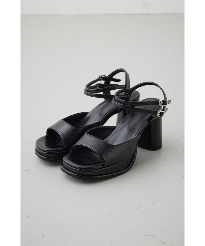 MAXMARA ハックル ティテル オフントゥ サンタル 【関税込】 セール】TUBE CROSS BELT SANDALS(504626410) | アズールバイ