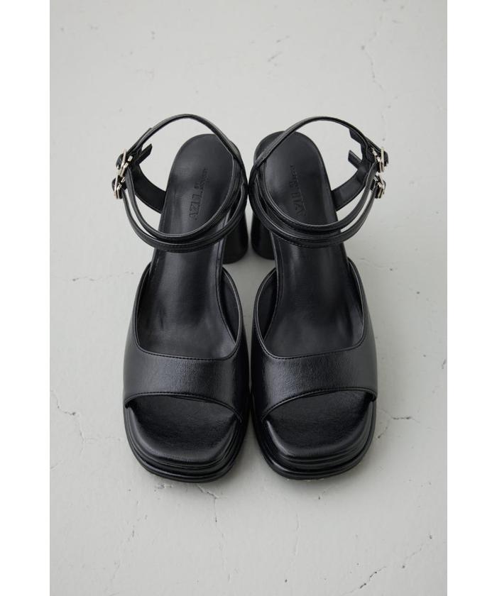 MAXMARA ハックル ティテル オフントゥ サンタル 【関税込】 大人の格上げ黒サンダル】ディオール、メゾン マルジェラ