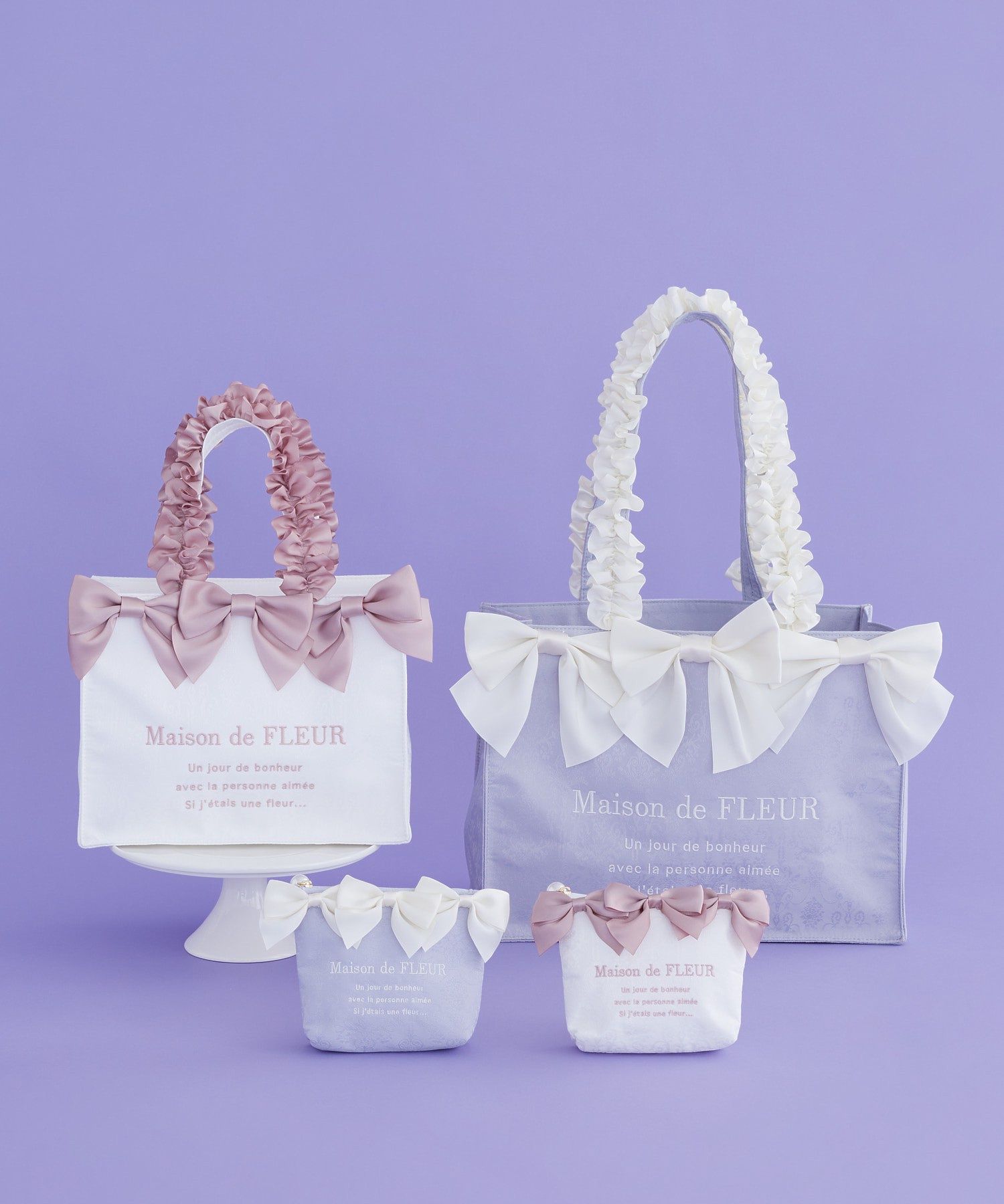 メゾン ド フルール Maison de FLEUR ジャカードリボンフリル
