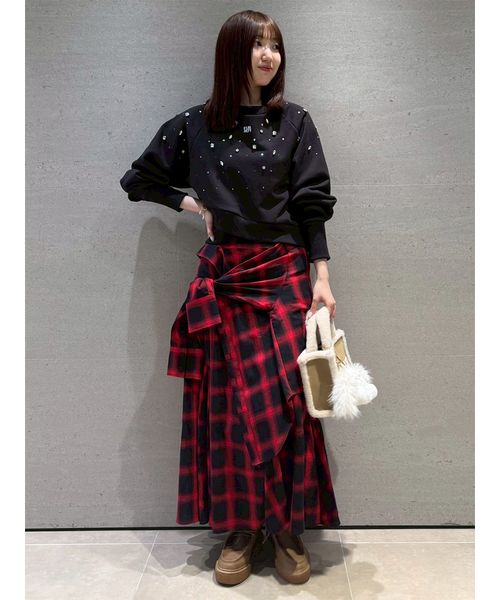 シャツドッキングチェックスカート(508387427) | FURFUR(FURFUR