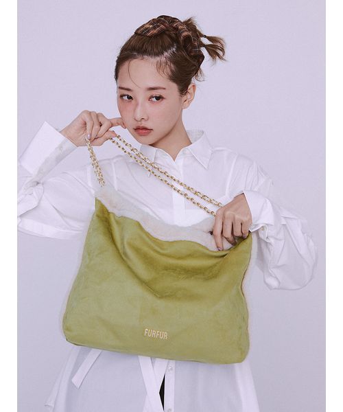 FURFUR メタリック巾着バッグ WEB限定カラー】マテリアル巾着バッグ(508387440) | FURFUR