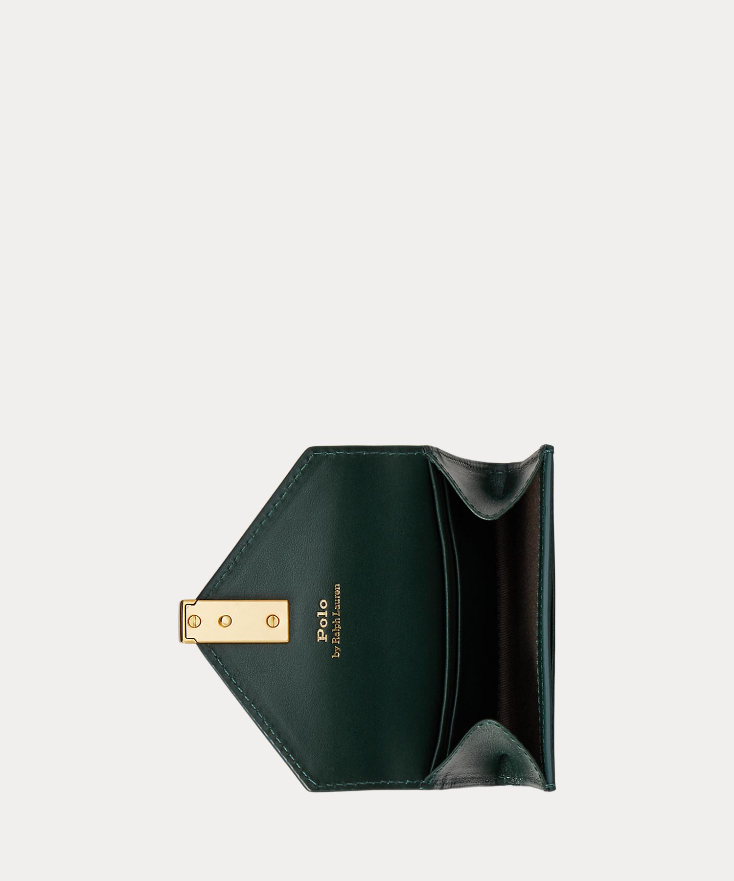 Polo ID レザー フォールドオーバー カード ケース(508387878