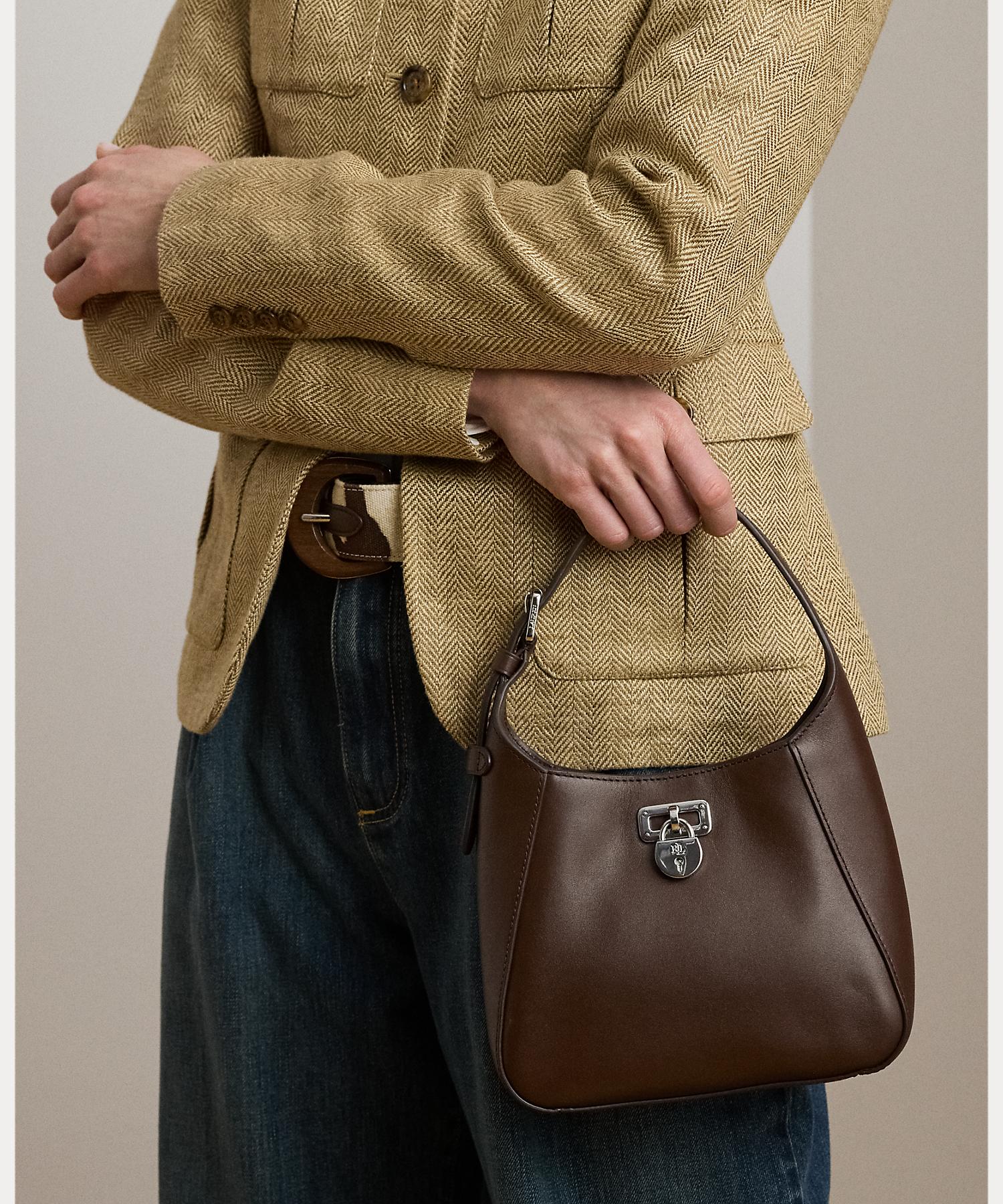 人気 ラルフローレン レザー スモール Tanner ショルダー バッグ レザー スモール Tanner ショルダー バッグ