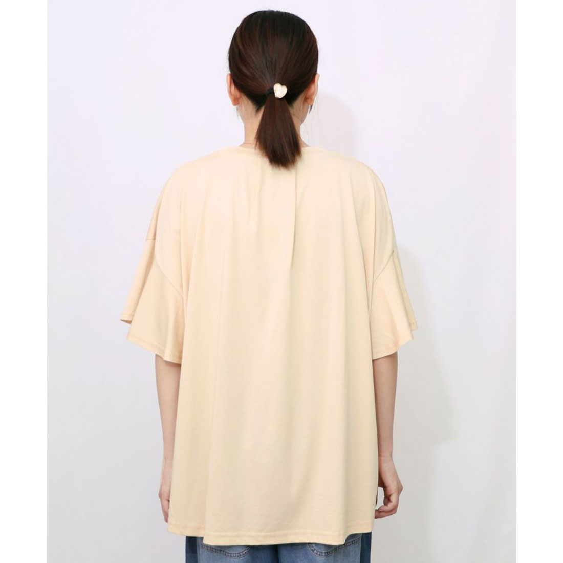 Tシャツ is ScoLar イズ スカラー 552246 ベネツィア帽子柄フレアTシャツ トップス シック フェミニン ガーリー 原宿系 個性的 ポイント iS ScoLar Tシャツ is イズ スカラー 552246 ベネツィア帽子柄