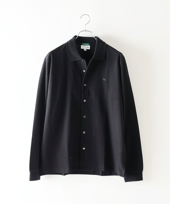 新品未使用タグ付きエディフィス別注LACOSTEフルオープン長袖ポロシャツ 新品未使用タグ付きエディフィス別注LACOSTEフルオープン長袖