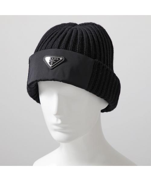 プラダ PRADA PRADA ニット帽 UMD446 1WTO Re－Nylon ギャバジン