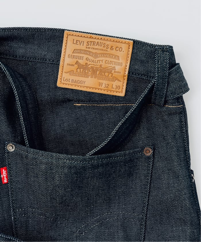 EDIFICE ウエストハイパー デニムパンツ LEVI'S(R)/リーバイス(R) 別注 TWISTED BELTED デニムパンツ