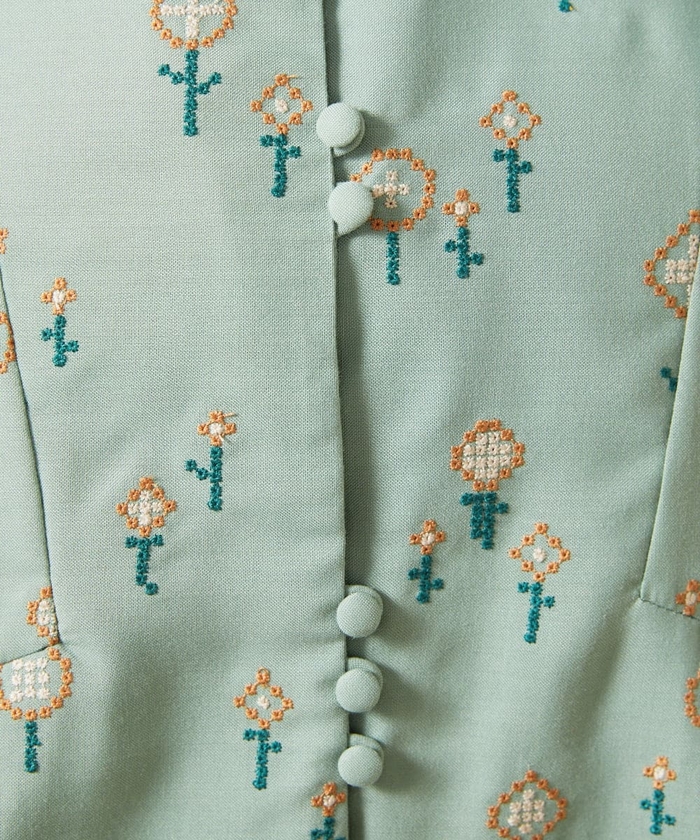 ブラウス シャツ Escaleras de flores フラワー総刺繍ブラウス レディース Escaleras de flores フラワー総刺繍ブラウス(508389131