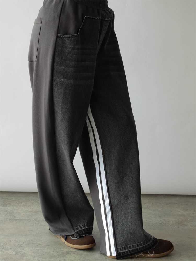 RADIATE デニムドッキングスウェットパンツ ラディエイト RADIATE デニムドッキングスウェットパンツ（gray