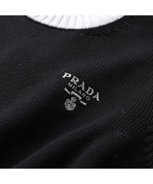 PRADA フリツニットショト P214ISOOO14FF F0D65 プラダ PRADA PRADA ニット P24I1R 1ZO5 セーター クロップド丈