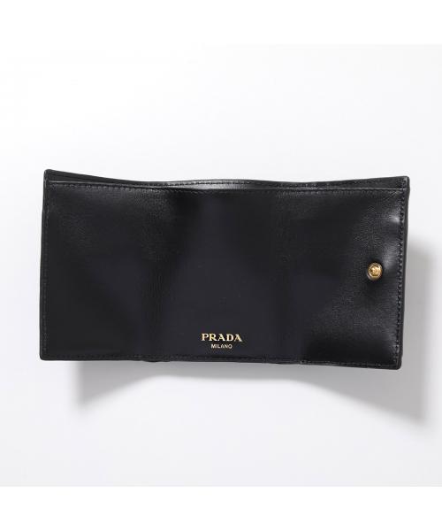 PRADA 三つ折り財布 1MH021 2B6P メタルロゴ プラダ PRADA PRADA 三つ折り財布 1MH021 2B6P メタルロゴ
