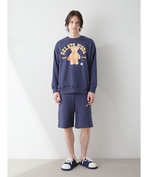 GELATO PIQUE テディベア スウェット HOMME】スポーティベア裏毛パーカ｜gelato pique ジェラート ピケ